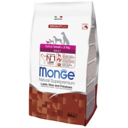 "MONGE" Dog Speciality Line Extra Small корм для взрослых собак миниатюрных пород ягненок с рисом