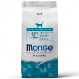 "MONGE" Cat Daily Line сухой корм для котят и беременных кошек, из курицы