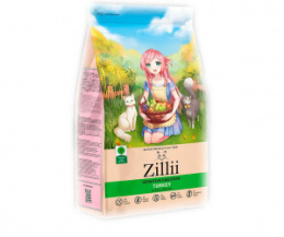 "ZILLII" Sensitive Digestion для взрослых кошек с чувствительным пищеварением с индейкой