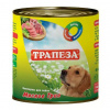 "ТРАПЕЗА" консервированный корм для собак Мясное Трио 750 г