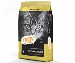 "TASTY" сухой корм для кошек с курицей