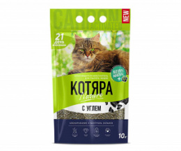 "КОТЯРА" наполнитель комкующийся с активированным углем