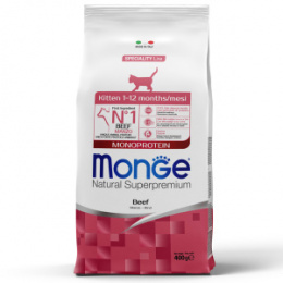 "MONGE" Cat Speciality Line Monoprotein сухой корм для Котят и беременных кошек, из Говядины