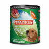 "ТРАПЕЗА" консервированный корм для собак Говядина 750 г