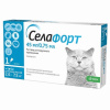 "Cелафорт" капли (1пип) для кошек 2,6-7,5кг, от блох, против кожных клещей и глистов, 45мг/0,75мл 