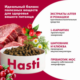 "Hasti" сухой корм для собак всех пород с говядиной