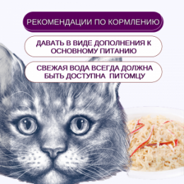 "Wanpy" Cat влажный корм пауч для кошек из курицы и краба 85 г