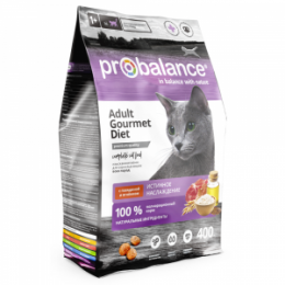 "PROBALANCE" Gourmet Diet сухой корм для взрослых привередливых кошек говядина с ягненком