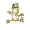 "M-PETS" игрушка текстильная мягкая для собак ECO Коровка Рози с канатом, 28 см УТ-052925