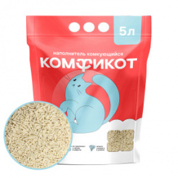 "КОМФИКОТ" наполнитель тофу комкующийся без аромата