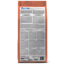 "MONGE" Dog Speciality Line Monoprotein Extra Small для взрослых собак миниатюрных пород, с лососем 