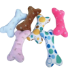 "BRAVA" игрушка Косточка цветная тканевая с пищалкой 17*8см 