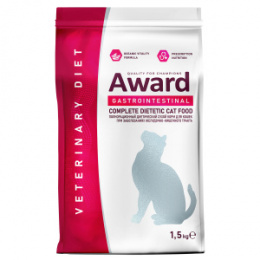"AWARD" VETERINARY DIET GASTROINTESTINAL диетический корм для кошек при заболеваниях ЖКТ