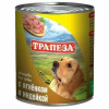 "ТРАПЕЗА" консервированный корм для собак Ягненок и Индейка 750 г