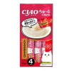 "INABA" CIAO Churu крем-лакомство пюре для кошек Куриное филе и креветка, 14 г х 4 шт. УТ-062114