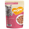 "МНЯМС" влажный корм для кошек Кусочки с соусе с Индейкой 85г. для выведения шерсти 540164